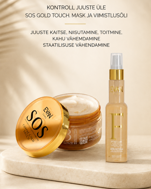 “Juuksed siledaks” GOLD TOUCH SOS MASK JA VIIMISTLUSÕLI