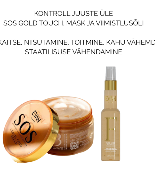 “Juuksed siledaks” GOLD TOUCH SOS MASK JA VIIMISTLUSÕLI