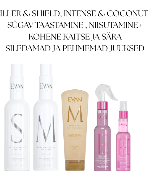 FILLER & SHIELD, COCONUT SÜGAVUTI NIISUTAV, RAVIV JA SILUV KOMPLEKT